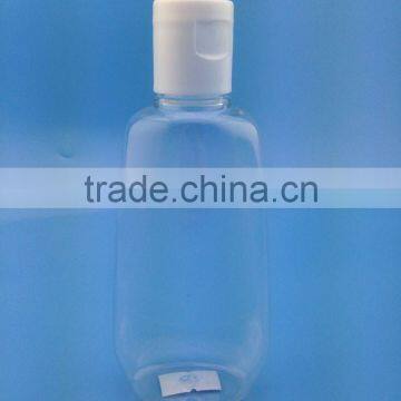 100ml empty shampoo bottle with the flip cap transparent PET baby oil bottle