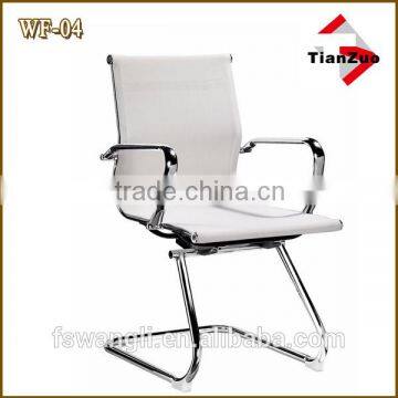 Hot Sale Mesh Chromed Cantilever Cheap Office Chair Without Wheels