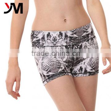 Hot Selling Athletic Apparel Dry Fit Gym Tights Compressed Yoga Shorts