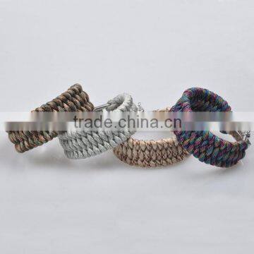 new weave paracord bracelet with stainless steel buckle