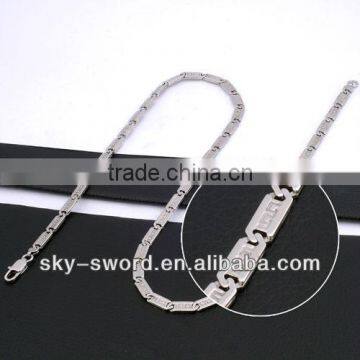 New design stainless steel bike chain nacklace (QN10045)