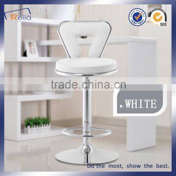 Funky bar stool, white leather swivel bar stool for sale