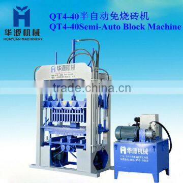 Hand operated concrete block making machine QT4-40 for sale