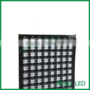 SMD5050 IC ws2812b Flexible 8 * 32 RGB Led Matrix Light