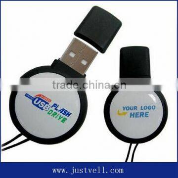 round shape usb flash drive customize flashdrive logo print acceptable usb memory drive