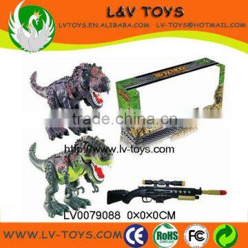 gun remote control dinosaur toys with light&sounds