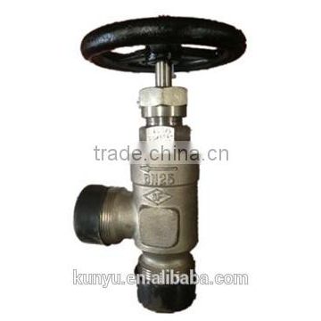 male thread screw down check steam valve