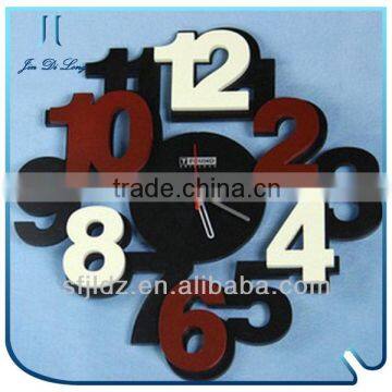 Modern art decorative novelty wall hanging digital clock quartz sport watch price