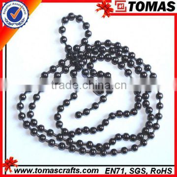 Guangzhou custom silver ball chain necklace jewelry