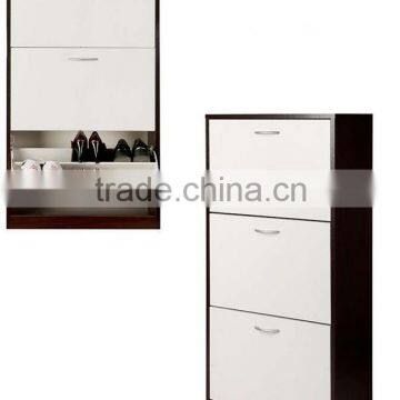China supplier tall shoe cabinet with three doors