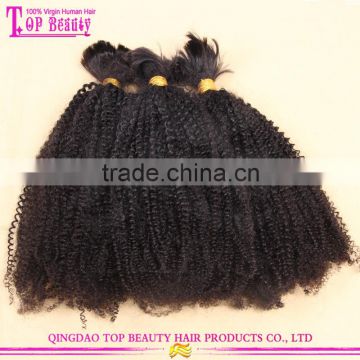 Wholesale bulk hair extensions 8A grade brazilian bulk hair extensions without weft