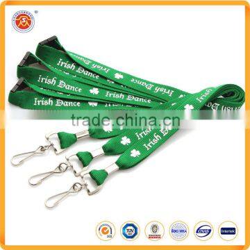 custom promotional screen print polyester neck lanyards with brand logo