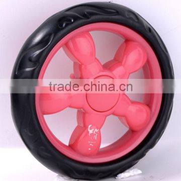 4.5" eva foamed wheel baby stroller wheel eva foam wheel for trolley