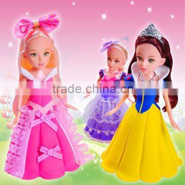 Hot Sell Manufacture in China Aurora Princess DIY Baby Toys Dress-up Barbie Doll