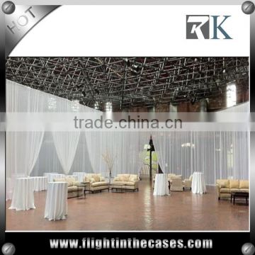 Double deck exhibition booth pipe and drape backdrops for wedding and events