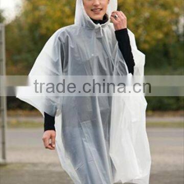 Hot sale fashionable durable cheap transparent rain poncho