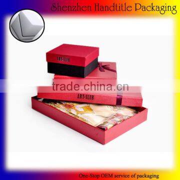 favorite scarves paper packaging box hot sale with factory price