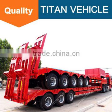 Cheap low bed semi trailer truck price with rear lights led