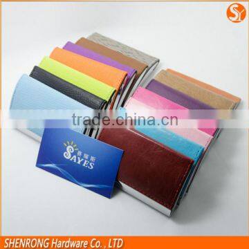 Logo custom HX01015 metal frame leather business card case colourful