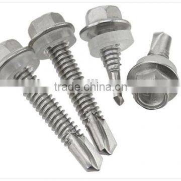 hex head self drilling screw/ hex head self drilling screw with washer/stainless drilling screw with washer