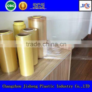 6000m Length Soft Transparent Blow Pvc Food Grade Stretch Wrap Film