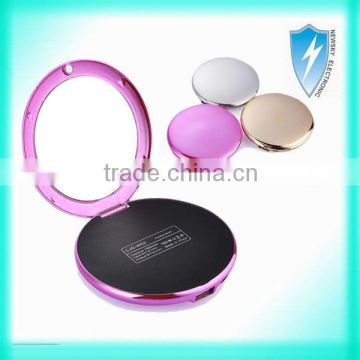 7000mAh cosmetic mirror power bank for cellphone power charging