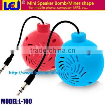 L-100 portable mini Bomb Mines computer speaker mobile phone speaker