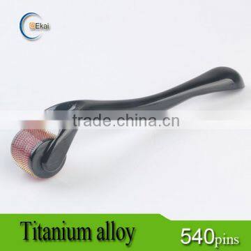 Black head white handle derma roller titanium 540 with private label service