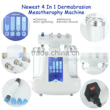 Newest skin rejuvenation machine 4 in 1 Water microdermabrasion mesotheraphy machine