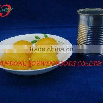 Canned yellow peach halves in light syrup, brands canned fruit supplier