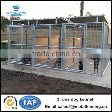 Easy install cheap welded wire mesh dog kennels pet playpens animal train cages with roofs