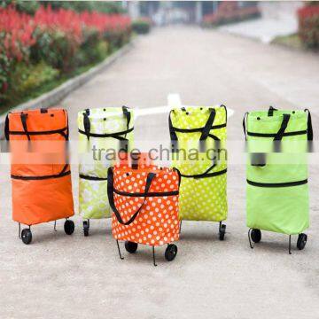 2017 Trending product tug Roller Bag Shopping Bag Supermarket portable shopping cart lever/lever/folding shopping trolley/tug/p