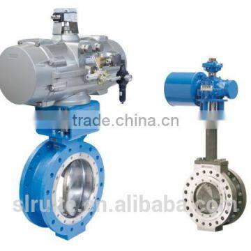 API ANSI class 150-300 flanged triple offset butterfly valve