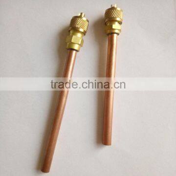 Red Brass Charging Valve for Air Conditioner & Refrigeration Parts photo-2
