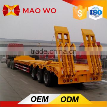 2 Axle Small Low Bed Mini Excavator Transport Trailer for Sale