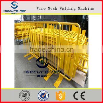 temporary fence brace steel crowd control barrier