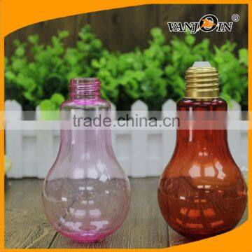 New Style Transparent PET 700ml Bulb Bottles LED Light Available photo-2