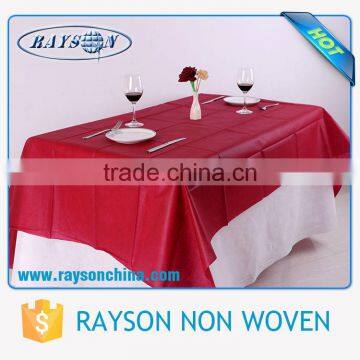 Polypropylene Nonwoven Non-slip Wholesale White Tablecloth for Wedding