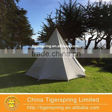 Diameter 5m Canvas Family Camping Tent Outdoor