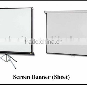 Projection screen banner