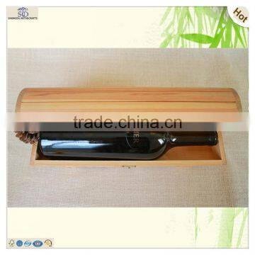 Unique Design Base Supported Cylindrical Round Wine Box photo-5