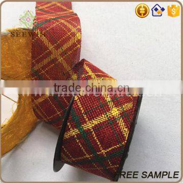 Wholesale Polyester Linen Ribbon Square Fabric