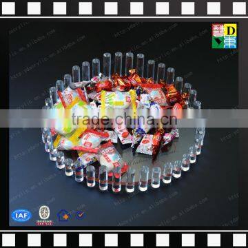 High Clear Acrylic Round Tray PMMA Candy Tray Wholesale From Shenzhen Yidong photo-2