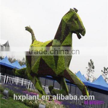 Aritificial green sculpture plastic plant statue artificial sculpture