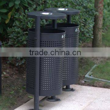 Arlau Outdoor Galvanized Steel Garden Dustbin photo-2