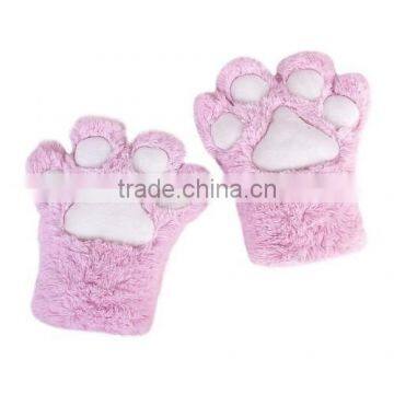 Anime Cosplay Party Costume Cute Cat Bear Plush Paw Claw Gloves photo-4
