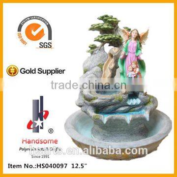 12 Inch New Design Holy Family Resin Small Decorative Indoor Water Fountain photo-6