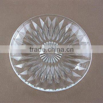 Round Clear Bread Glass Plate , Dessert Plate , Fruit Dish photo-4