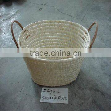 Linyi County Lucky Weave Crafts Dried Corn Husks Knitting Gift Basket photo-3
