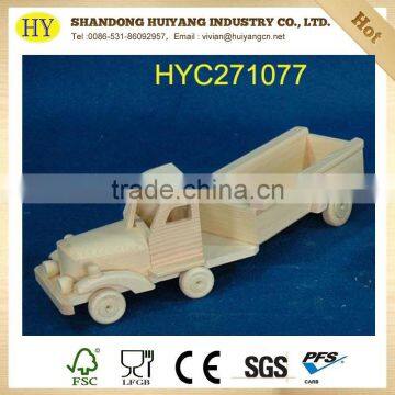 Hot Selling Unfinished Small Wooden Truck for Kids photo-2